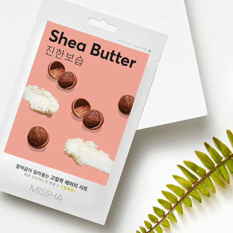 Airy Fit Sheet Mask Shea Butter - Маска для лица увлажняющая с маслом ши для сухой кожи, 19 г