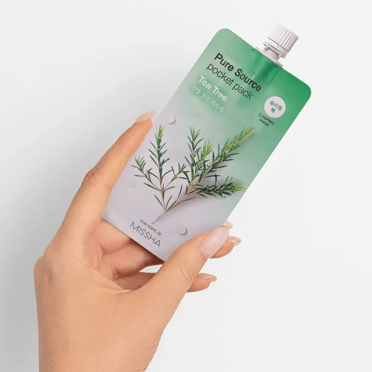 Pure Source Pocket Pack Tea Tree - Маска кремовая ночная с экстрактом чайного дерева, 10 мл