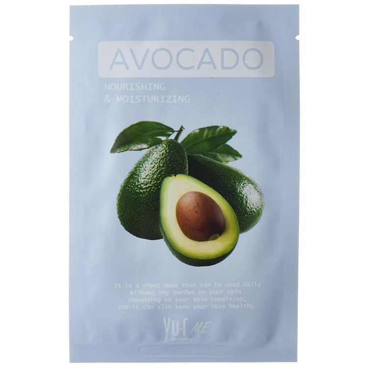 Тканевая маска для лица с экстрактом авокадо Yu.R Me Avocado Sheet Mask, 1 шт