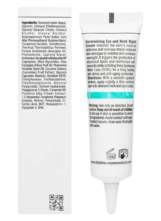 Unstress Harmonizing Eye & Neck Night Cream – Ночной крем для кожи вокруг глаз и шеи, 30 мл
