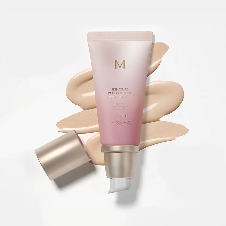 BB Cream Signature Real Complete EX - Тональный BB крем SPF30/PA++ "Шелковистое сияющее покрытие" тон 21, 45 г