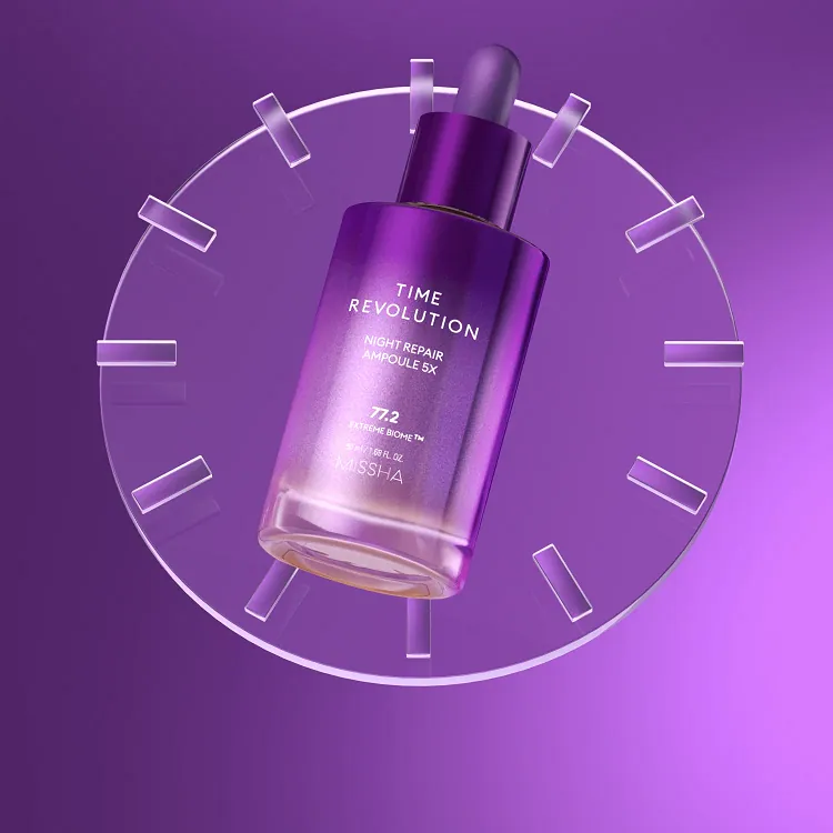 Time Revolution Night Repair Ampoule 5X - Антивозрастная сыворотка для лифтинга и сияния лица, 50 мл