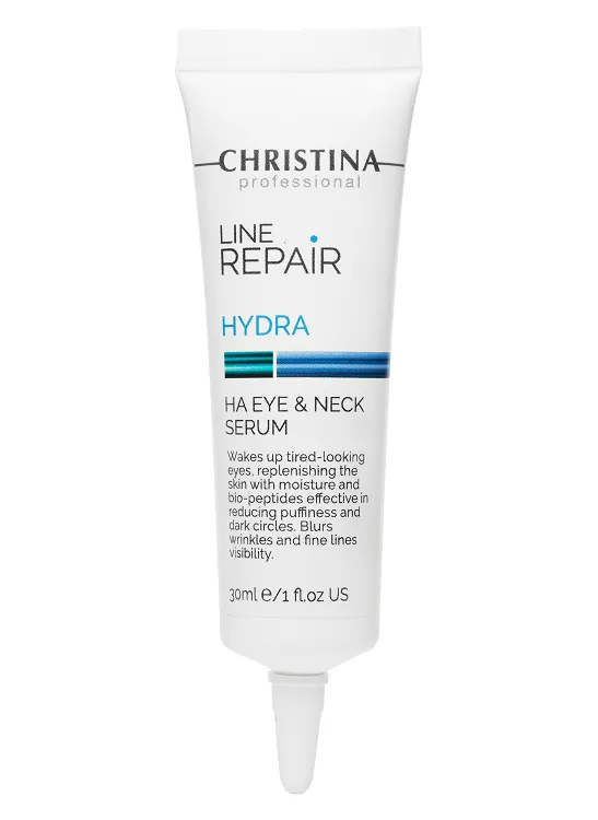 Line Repair Hydra Ha Eye & Neck Serum – Сыворотка для кожи вокруг глаз и шеи с гиалуроновой кислотой, 30 мл
