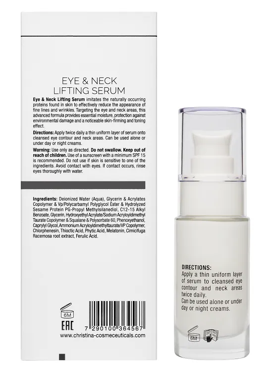 Wish Eyes & Neck Lifting Serum – Подтягивающая сыворотка для кожи вокруг глаз и шеи, 30 мл