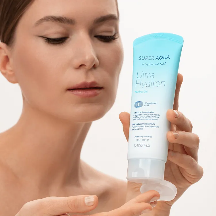 Super Aqua Ultra Hyalron Peeling Gel - Гель-скатка, 100 мл