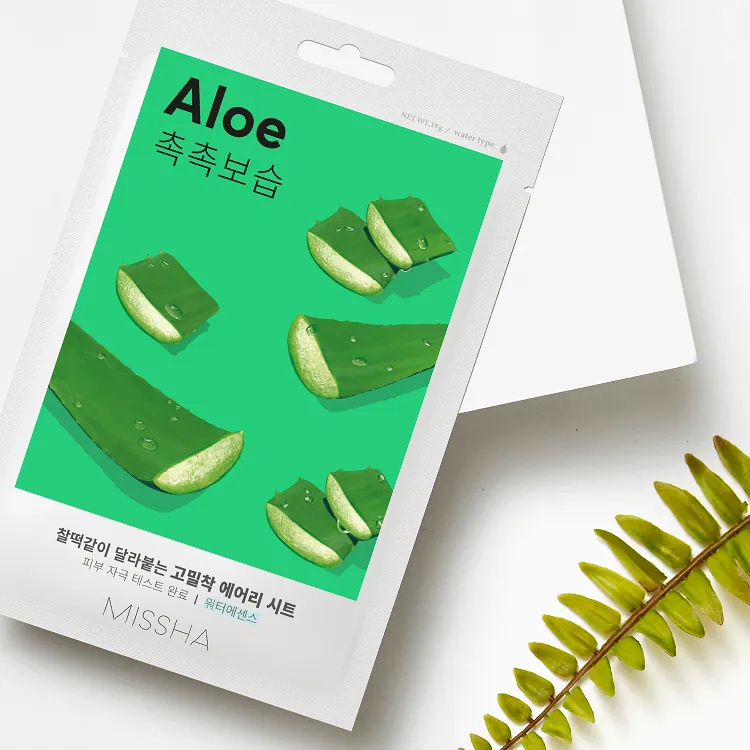 Airy Fit Sheet Mask Aloe - Маска для лица увлажняющая с экстрактом алоэ для сухой кожи, 19 г
