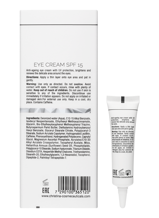 Illustrious Eye Cream SPF 15 – Крем для кожи вокруг глаз SPF 15, 15 мл