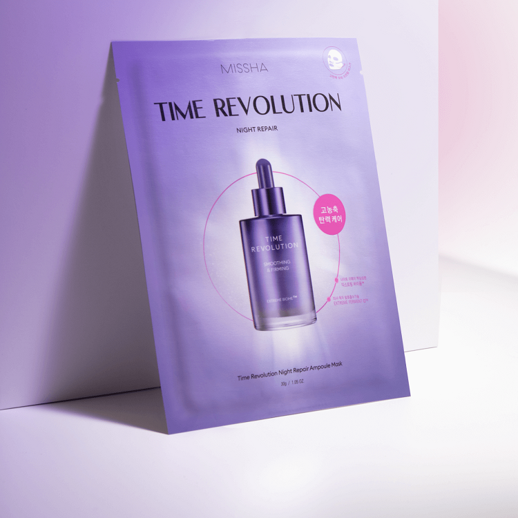 Time Revolution Night Repair Ampoule Mask - Маска для лица тканевая с пролонгированным анти-эйдж эффектом, 30 г