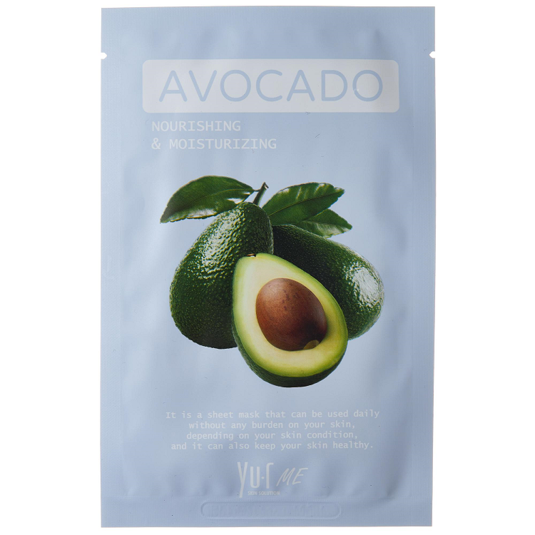 Тканевая маска для лица с экстрактом авокадо Yu.R Me Avocado Sheet Mask, 1 шт