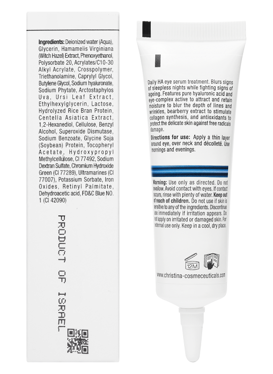 Line Repair Hydra Ha Eye & Neck Serum – Сыворотка для кожи вокруг глаз и шеи с гиалуроновой кислотой, 30 мл