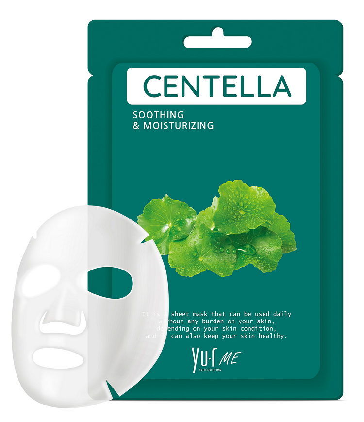 Тканевая маска для лица с экстрактом центеллы азиатской Yu.R Me Centella Sheet Mask, 1 шт