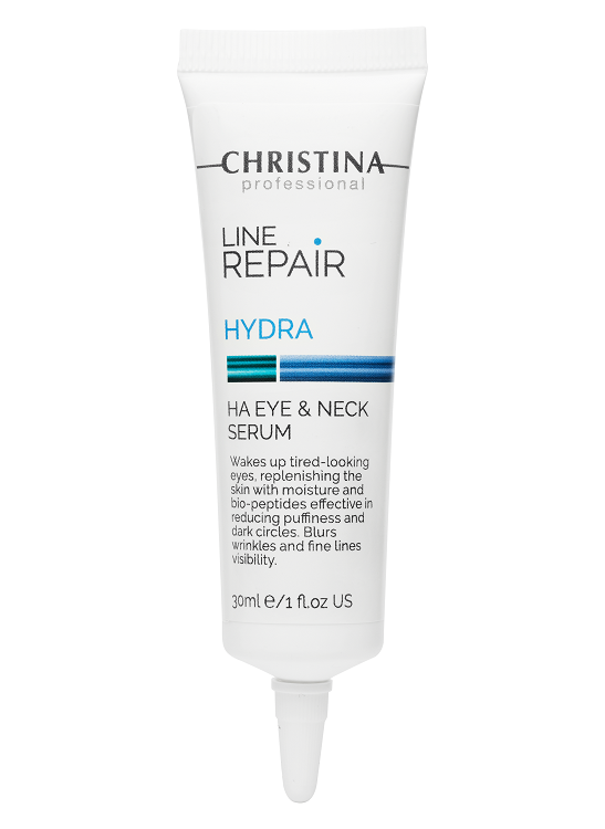 Line Repair Hydra Ha Eye & Neck Serum – Сыворотка для кожи вокруг глаз и шеи с гиалуроновой кислотой, 30 мл